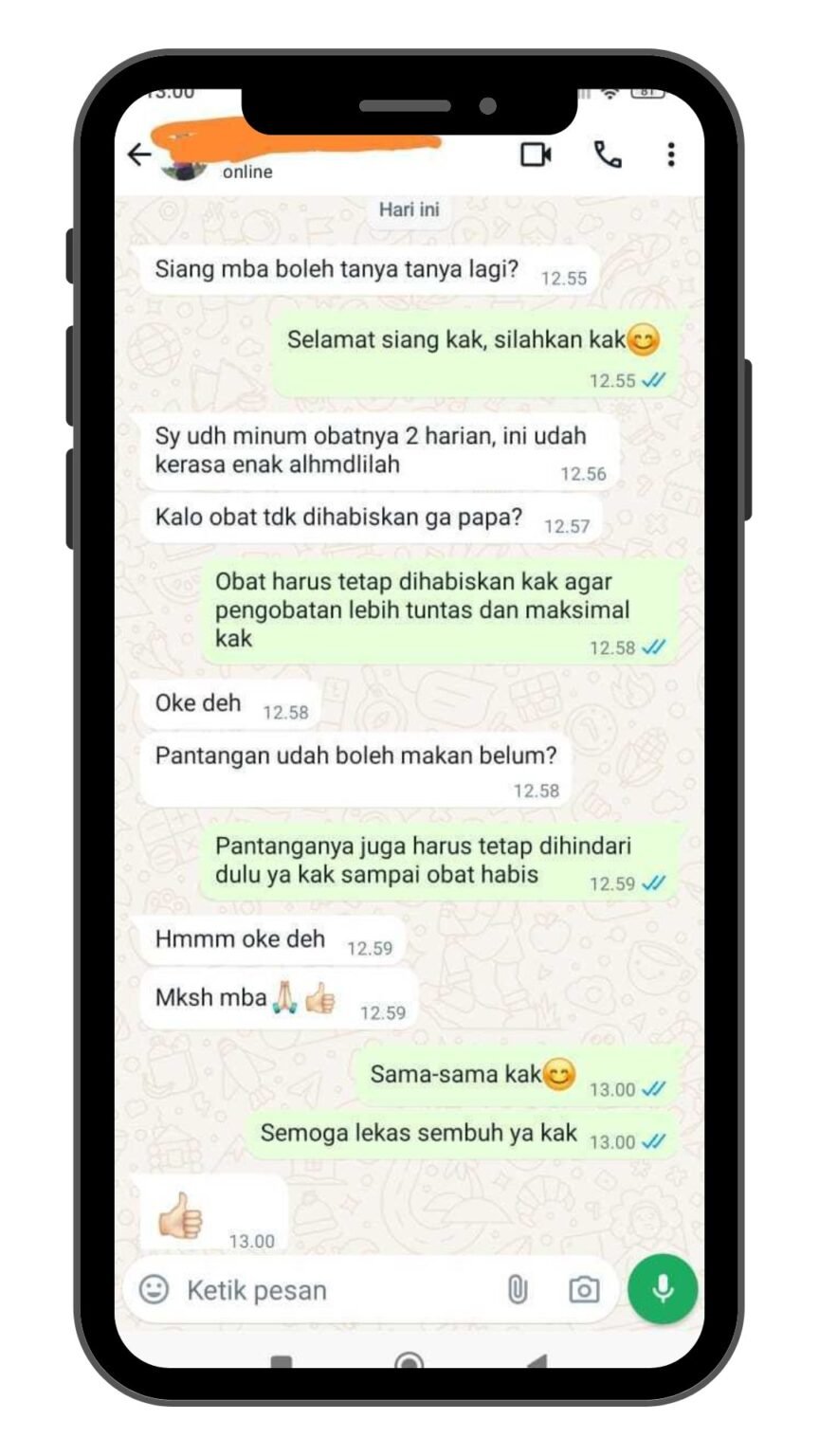 Screenshot Testimoni Chat 2