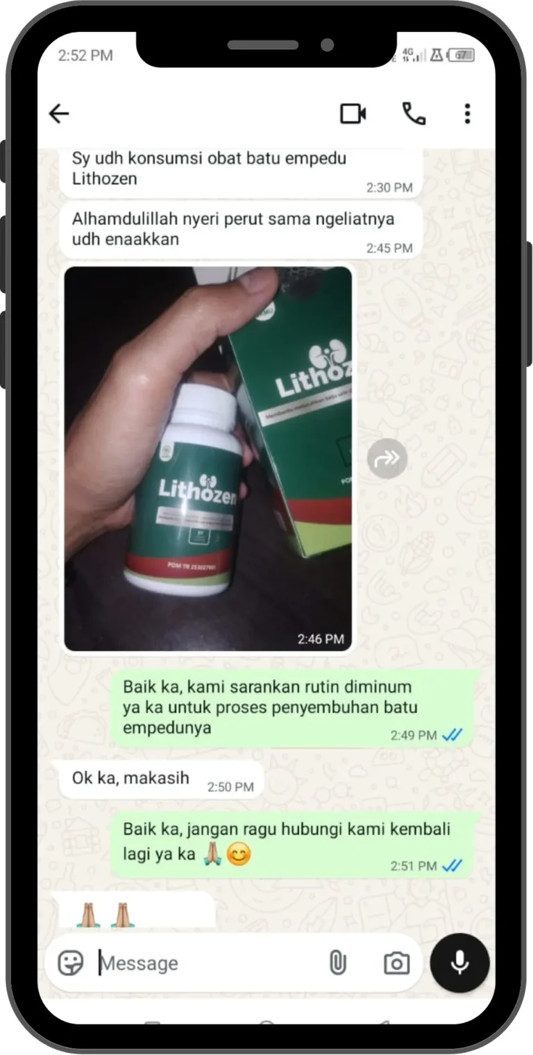 Bukti Chat WA Konsumen Lithozen 1