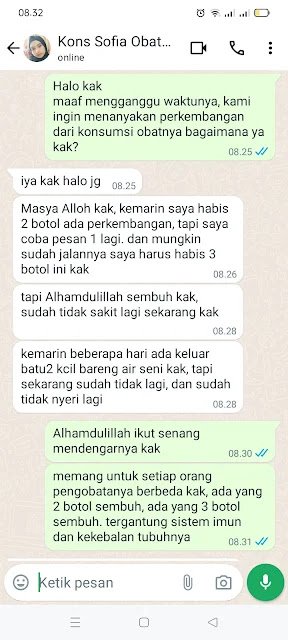 Bukti Chat WA Konsumen Lithozen 3