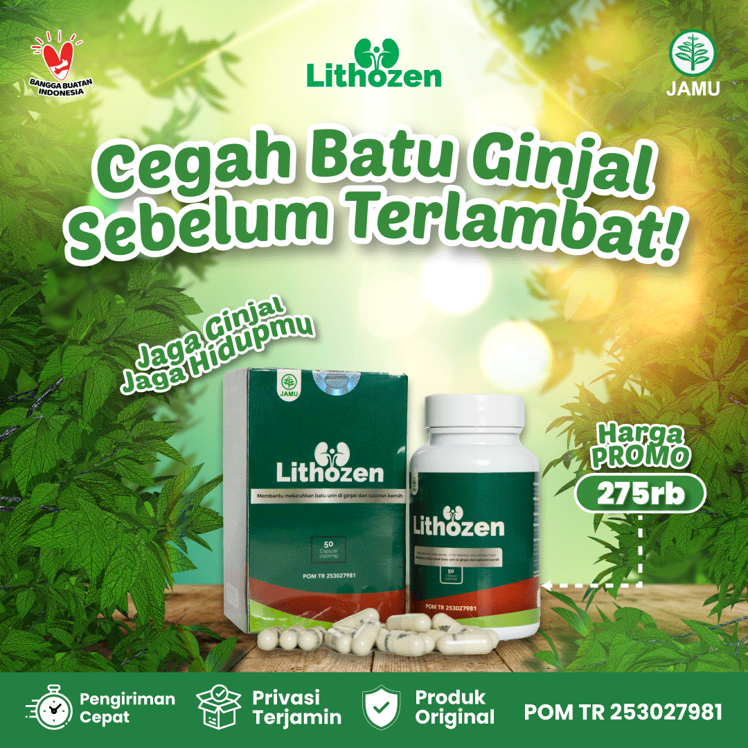 Lithozen Obat Batu Ginjal Alami Herbal BPOM