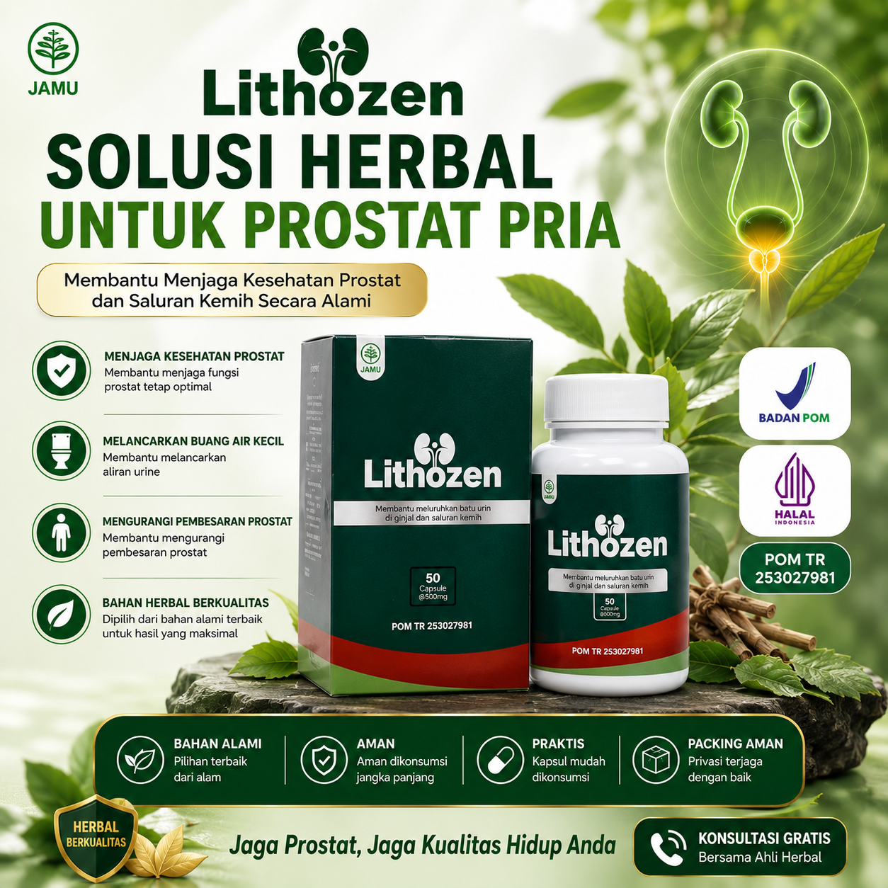 Lithozen Suplemen Kesehatan Prostat